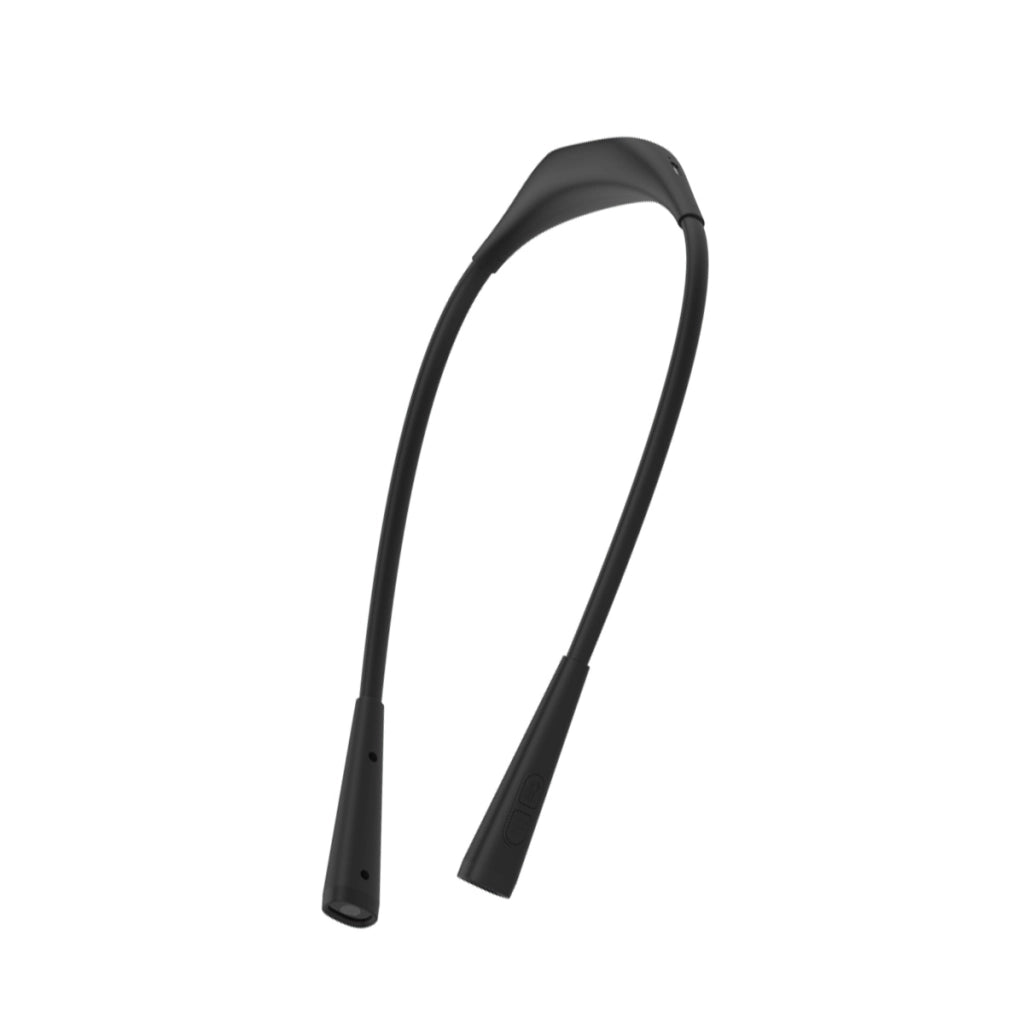Lampada da Lettura Ricaricabile con Girocollo e Bracci Flessibili a LED Nero Partel