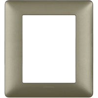 Placca Bticino Matix 3+3 moduli titanium AM4826MTA