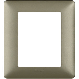 Placca Bticino Matix 3+3 moduli titanium AM4826MTA