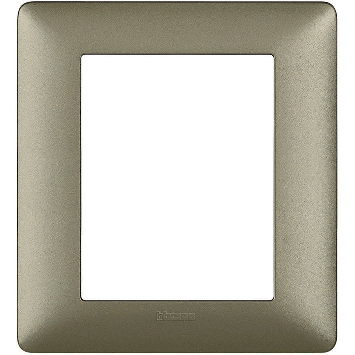 Placca Bticino Matix 3+3 moduli titanium AM4826MTA