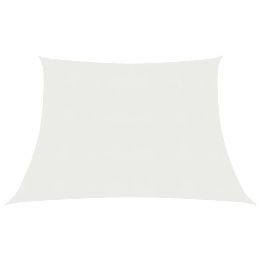 Vela ombreggiante/ombrellone 160 g/m² bianco 3/4 x 3 m HDPE 02_0009013