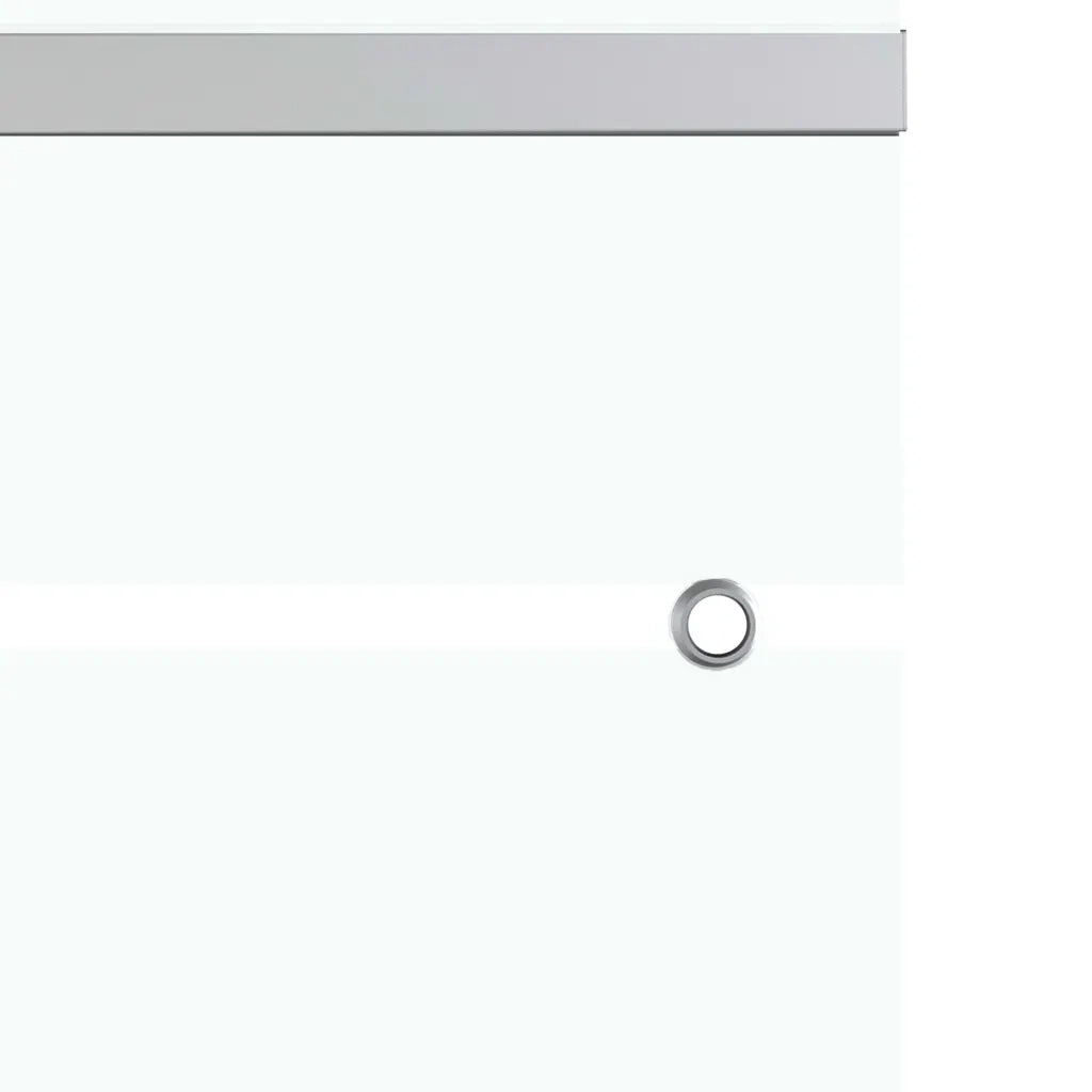 Porta Scorrevole con Fermi in Vetro ESG e Alluminio 76x205 cm 288061