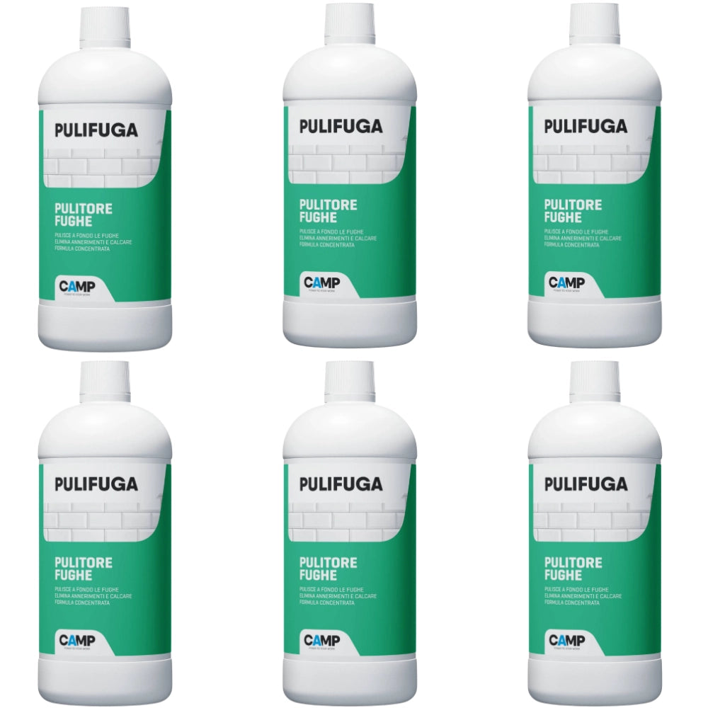 Pulifuga detergente concentrato per fughe e pavimenti 1 litro 6 pezzi