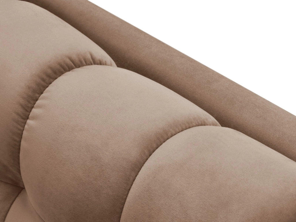 Cosmopolitan Design - Chaise longue sinistra "Bali" in velluto beige 