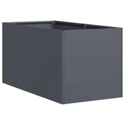 Fioriera | Cassetta per fiori | Vaso Antracite 40x80x40 cm in Acciaio Laminato a Freddo