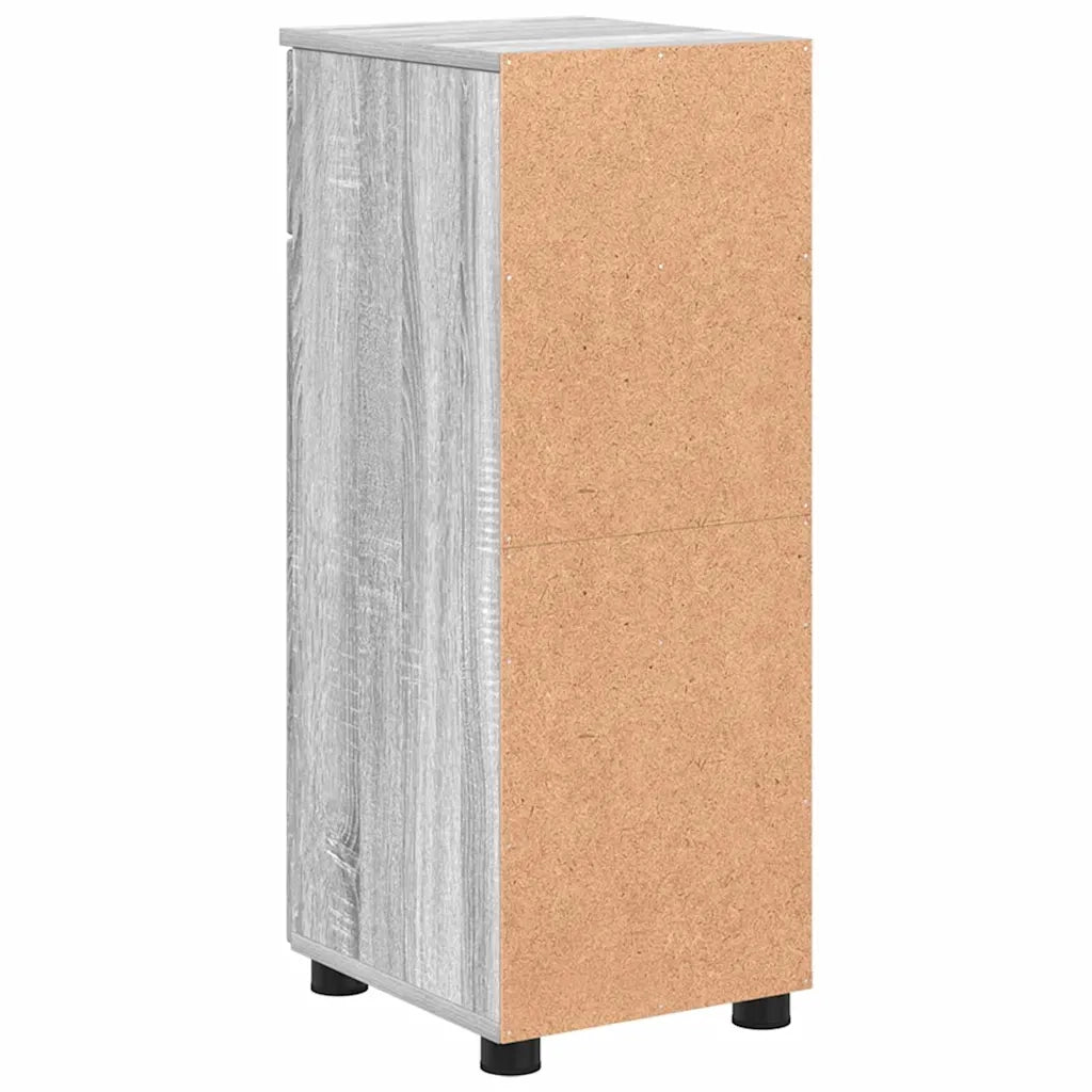 Mobile da Bagno con cassetto Grigio Sonoma 30 x 35 x 80 cm