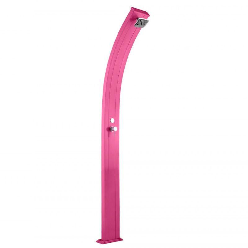 Doccia Solare In Alluminio Spring 30 Litri In Allumino Con Miscelatore Colore Fuxia  Cv-A100/4003