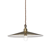 Sospensione Rustica-Country Cantina Metallo Ottone Brunito 1 Luce E27