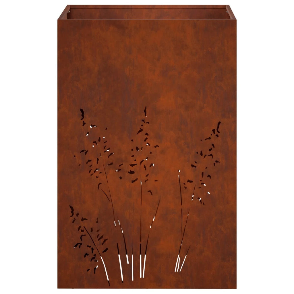 Vaso da giardino Ruggine 50 x 50 x 75 cm Acciaio Corten 8005776