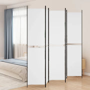 Divisorio a 5 Pannelli Bianco 250x220 cm Tessuto cod mxl 73033