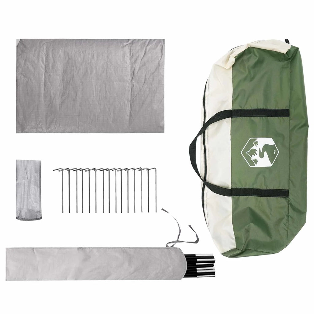 Tenda Capanna con tetto Verde 400 x 210 x 180 cm Poliestere 42028515