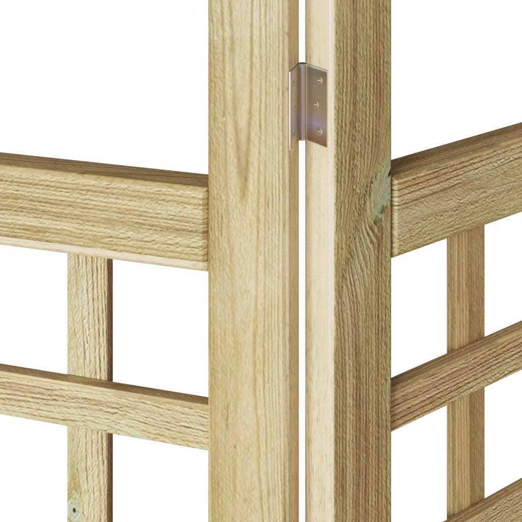 Schermo Privacy Esterno 6 Pannelli Legno Impregnato