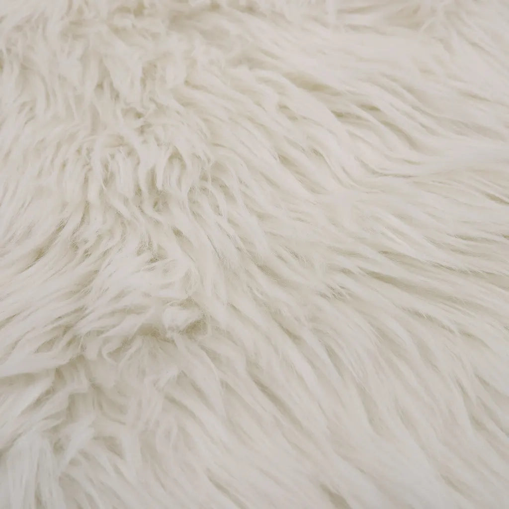 Tappeto in Similpelle di Pecora 60x90 cm Bianco cod mxl 73506
