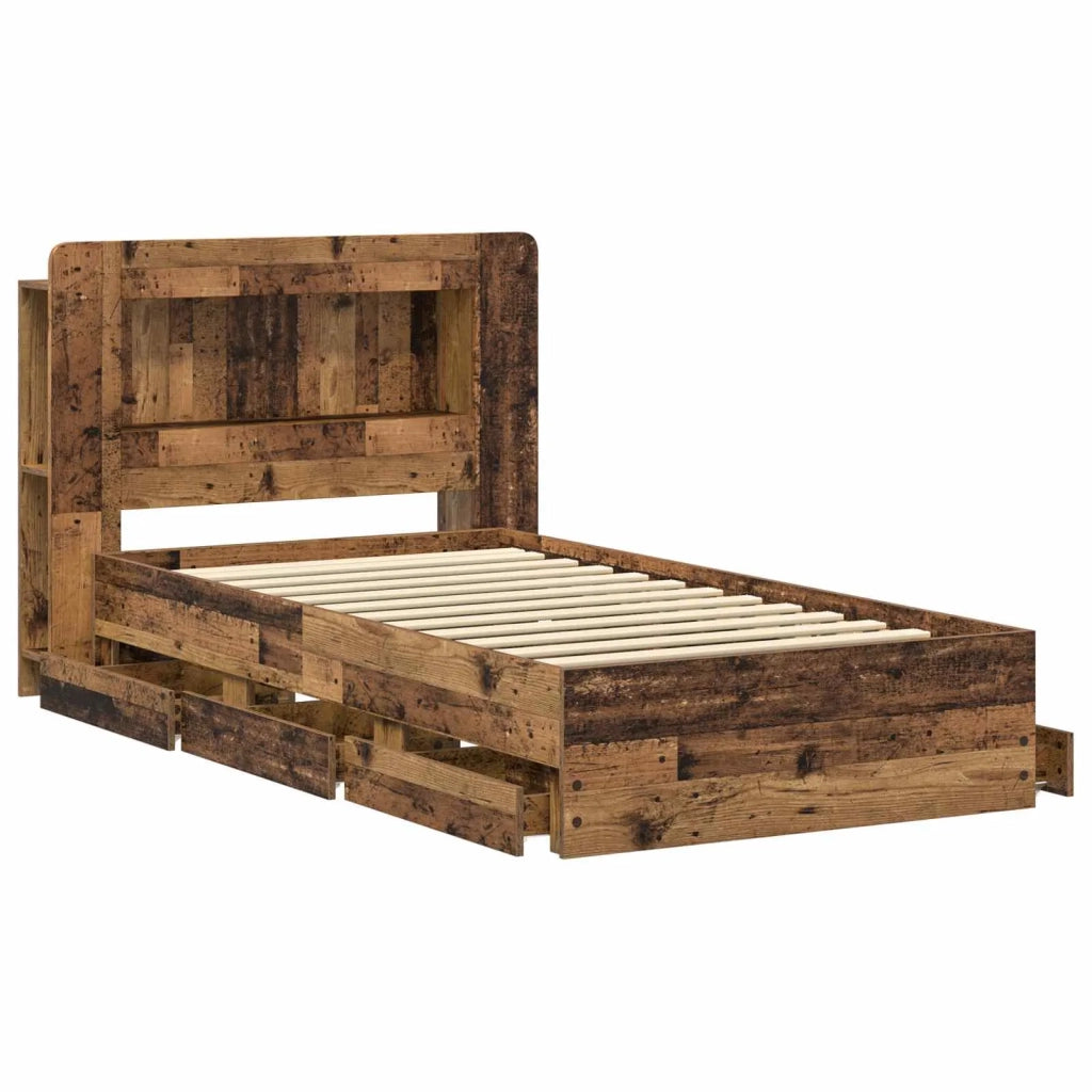 Telaio del letto con storage Legno antico 80 x 200 cm 3434000