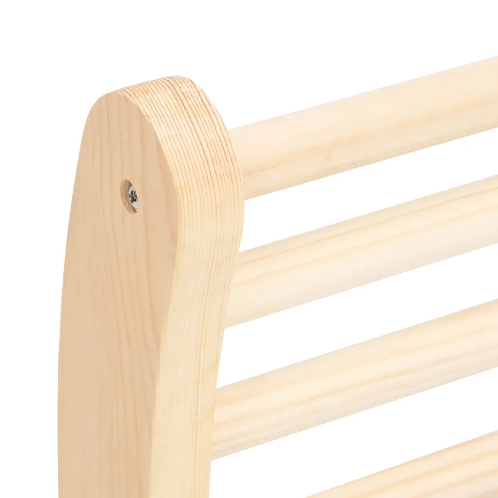 Schienale a Forma di S per Sauna in Legno Massello di Pino cod mxl 43466
