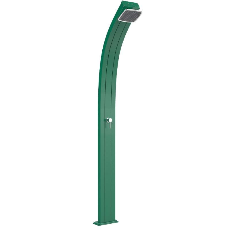 Doccia Solare In Alluminio Spring 30 Litri In Allumino Con Miscelatore Colore Verde Scuro  Cv-A100/6016