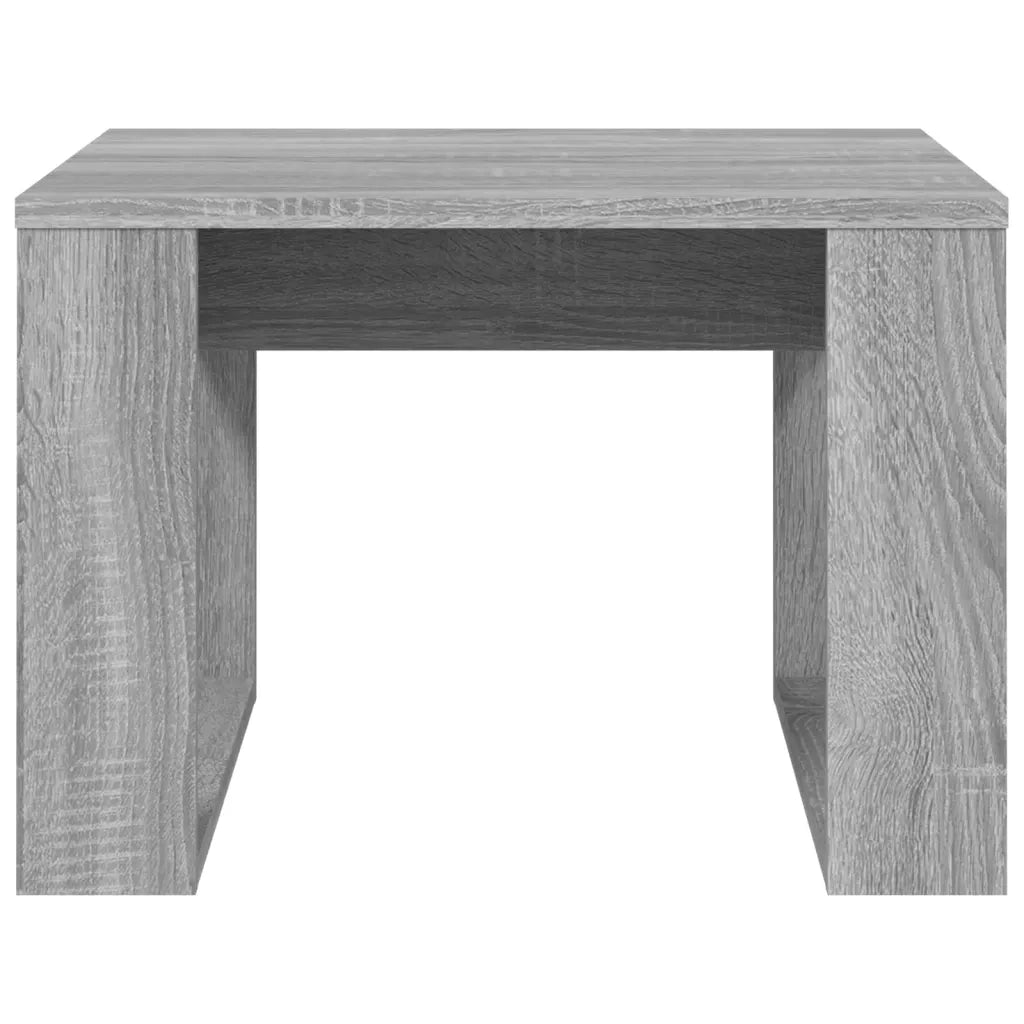 Tavolino-Tavolino da soggiorno-Tavolo Grigio Sonoma 50x50x35 cm in Legno Multistrato