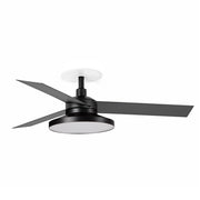 CRUISER RECESSED TAK S Ventilatore nero/aluminium 2700K