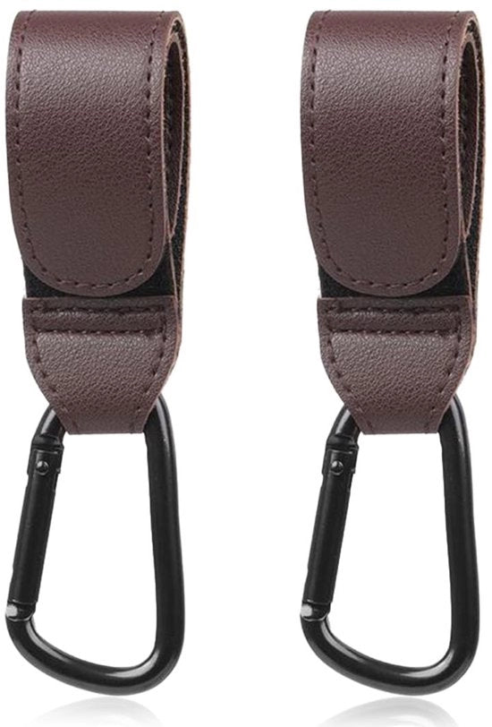 Set di fissaggio per passeggini da 2 - Fissaggi per passeggini - Fissaggio a carabina in alluminio - Leggero - Capacità di carico fino a 20 kg - Installazione facile