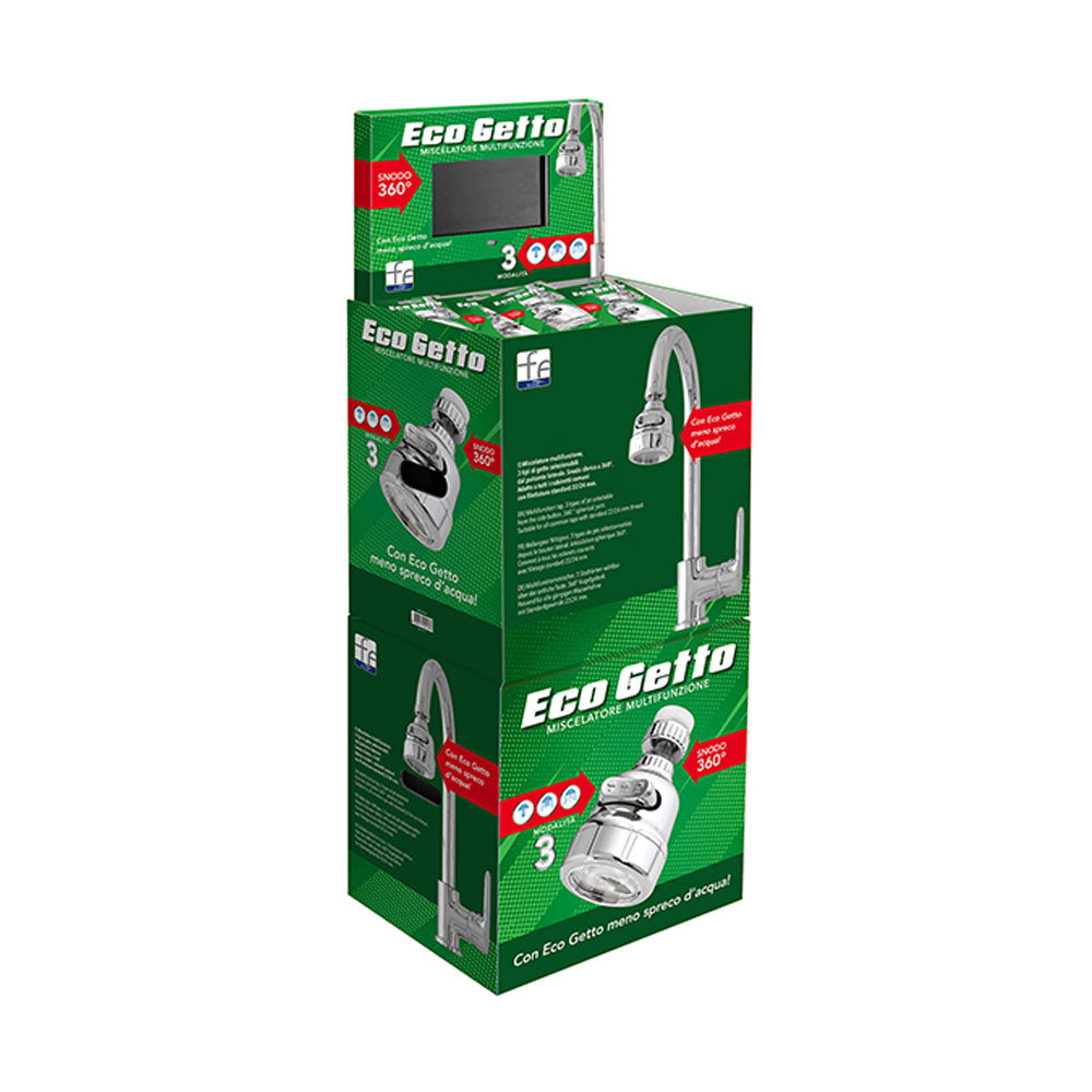 Miscelatore Rompigetto Universale Cromato Lucido Linea Eco Getto