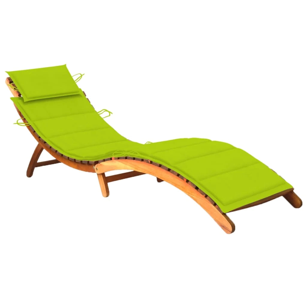 Lettino prendisole sedia a sdraio lettino prendisole letto da giardino mobili da esterno per patio con cuscino legno massello di acacia 02_0012354