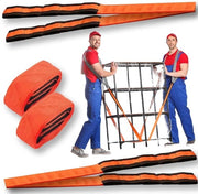 Cinture di trasloco 2,4 m - Cinture di trasporto fino a 1000 kg - Ergonomiche - Multifunzionali - Manubrio - Duraturo - Cinture di trasloco