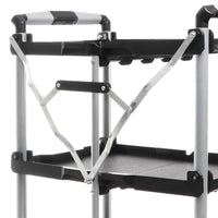 Carrello pieghevole multiuso con 3 piani Fino a 120 kg Per officina, ufficio, gastronomia