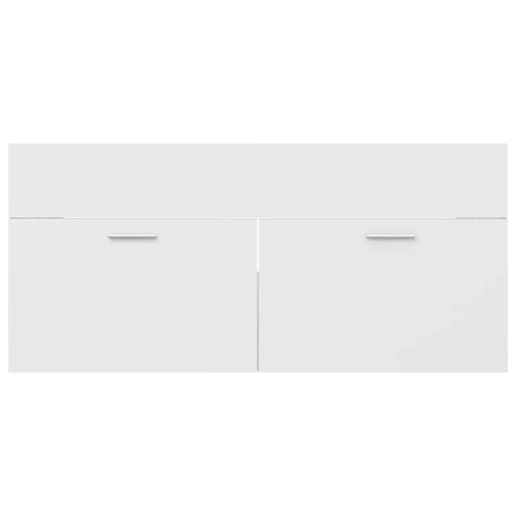 Mobile lavabo con lavabo integrato 100 x 38,5 x 46 cm truciolare bianco 02_0006422