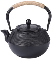 Pentola in ghisa, filtro in acciaio inossidabile, rivestimento sicuro per uso sul fornello, finitura smaltata, 650 ml.