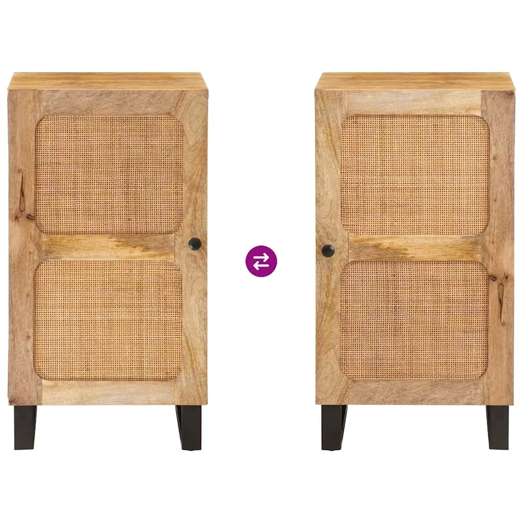 Credenza | Madia | Buffet da pranzo | Armadio da pranzo Marrone 40 x 33 x 75 cm Legno di mango massello