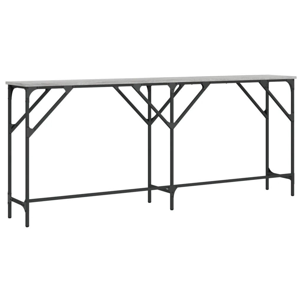 Tavolo Consolle | Tavolo d'Ingresso Grigio Sonoma 180x29x75 cm in Legno Multistrato