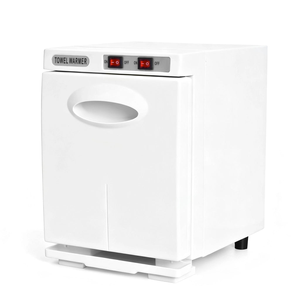 ZMH Scaldasalviette bianco 5L scaldasalviette rotante a 360° asciugasalviette UV per saloni di bellezza e spa