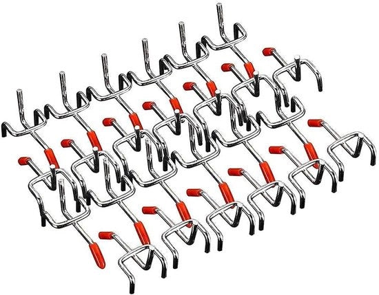 Hanger per Pegboard da Parete per Esposizione al Dettaglio (25 pezzi 50 mm)