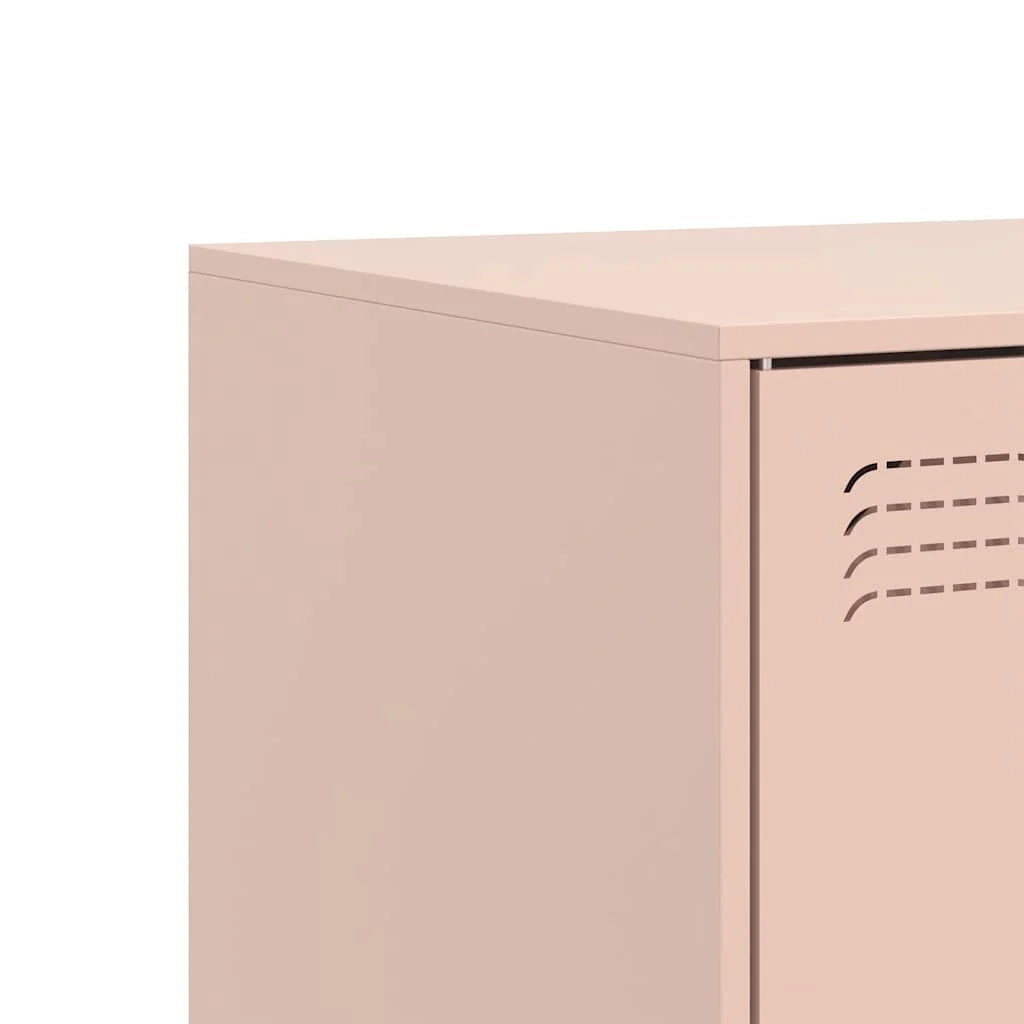 Mobile TV multimediale mensola TV credenza TV sala da pranzo soggiorno camera da letto rosa 67 x 39 x 44 cm acciaio rosa 02_0028291