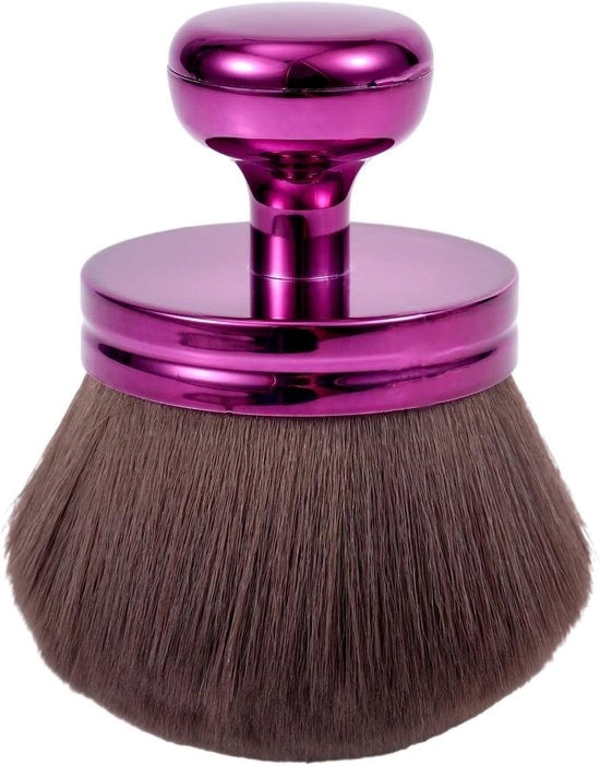 Spazzola per tonificare la pelle per corpo e viso - colore marrone scuro - modello Allecto plus - colore della spazzola: blu scuro
