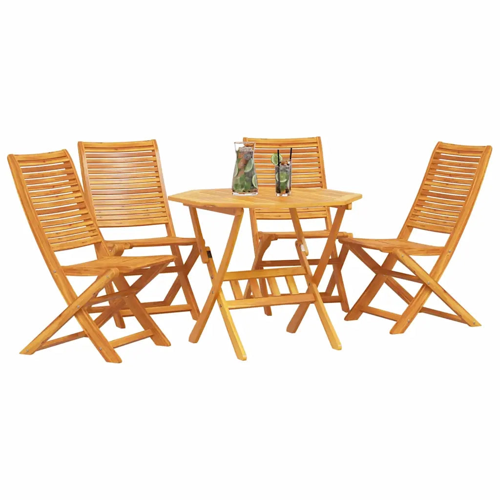 Set da Pranzo per Giardino 5 pcs Marrone 3375704
