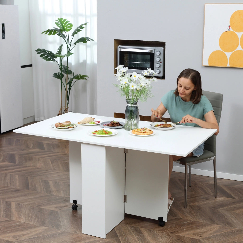 Tavolo pieghevole da pranzo ¨C zephmum ¨C bianco 75x140x74 cm