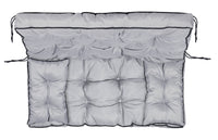 AIO FACTORY 100x60x50 cm Set da giardino impermeabile con cuscino grigio