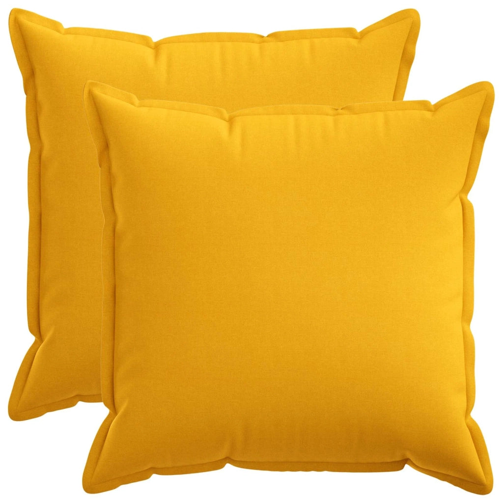 Federa 2 pcs HOUTEN Giallo Chiaro 55 x 55 cm Lino 920343