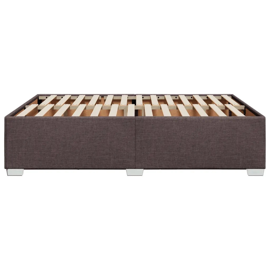 Giroletto senza Materasso Marrone Scuro 160x200 cm Tessuto 3284488
