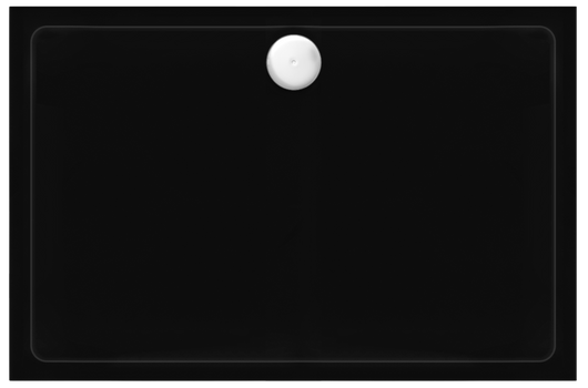 Piatto Doccia Acrilico Rea Savoy Black 80x100
