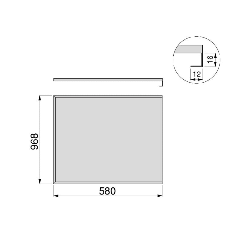Contenitore per la raccolta differenziata da montare sul fondo ed estraibile automaticamente in un mobile da cucina 1x..