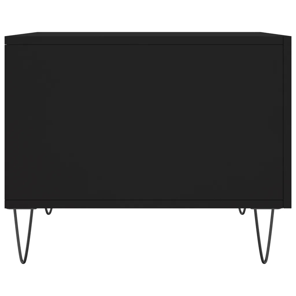 Tavolino da Salotto-Tavolino da soggiorno-Tavolo Nero 50x50x40 cm in Legno Multistrato 393518