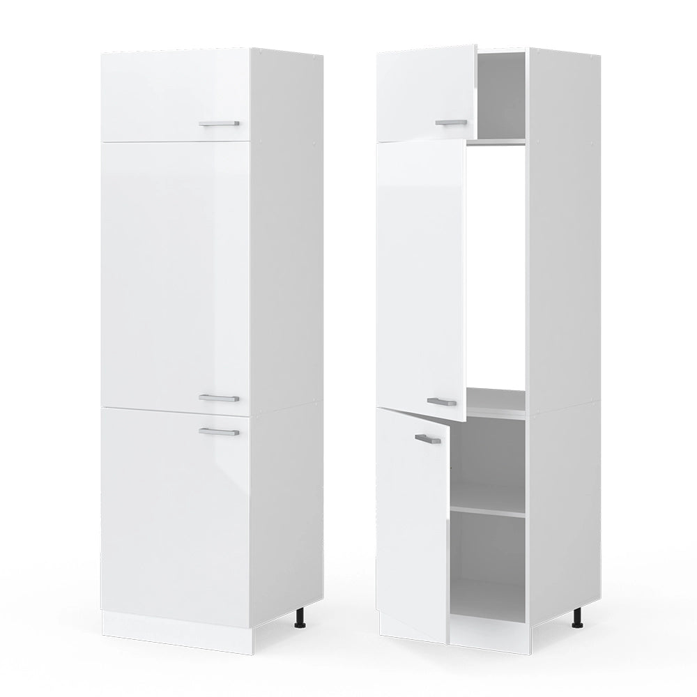 Armadio frigorifero R-Line Bianco lucido/Bianco 60 cm Vicco