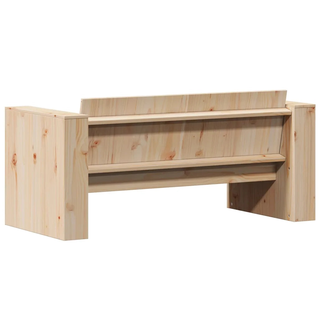 vidaXL Divano da Giardino 2 Posti 134x60x62 cm Legno Massello di Pino