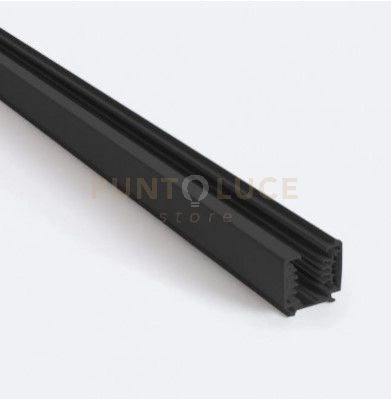 TRACK-150 N Binario nero opaco 150cm per sospensioni con portalampade E14-E27-GU10-GX53
