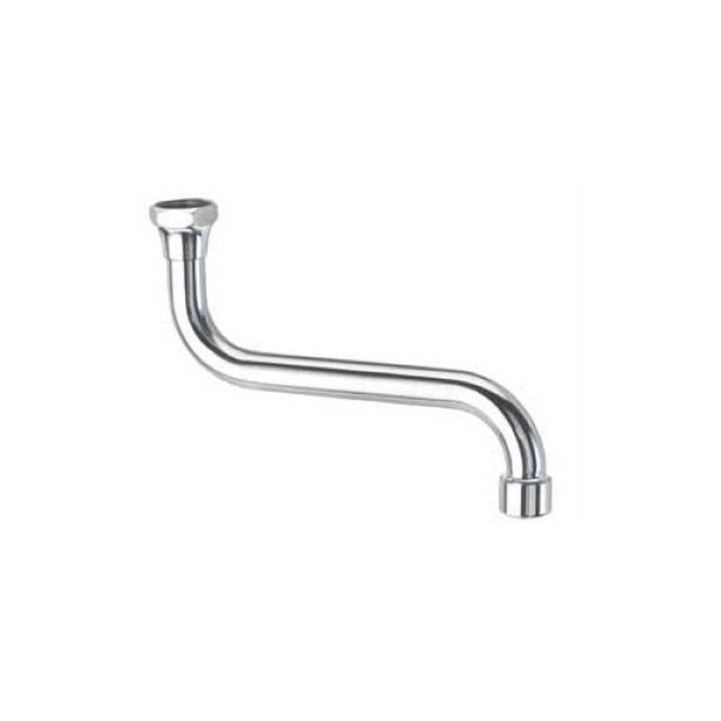 Canna per lavello Universale a S con rompigetto in ottone Ø 18 x 25 cm sassi 506