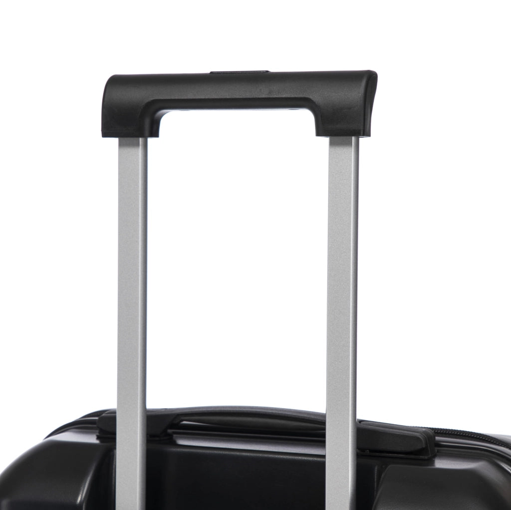 Set Valigie Rigide ABS 14" e 19" con Lucchetto a Combinazione e Beauty Case 14" Nero