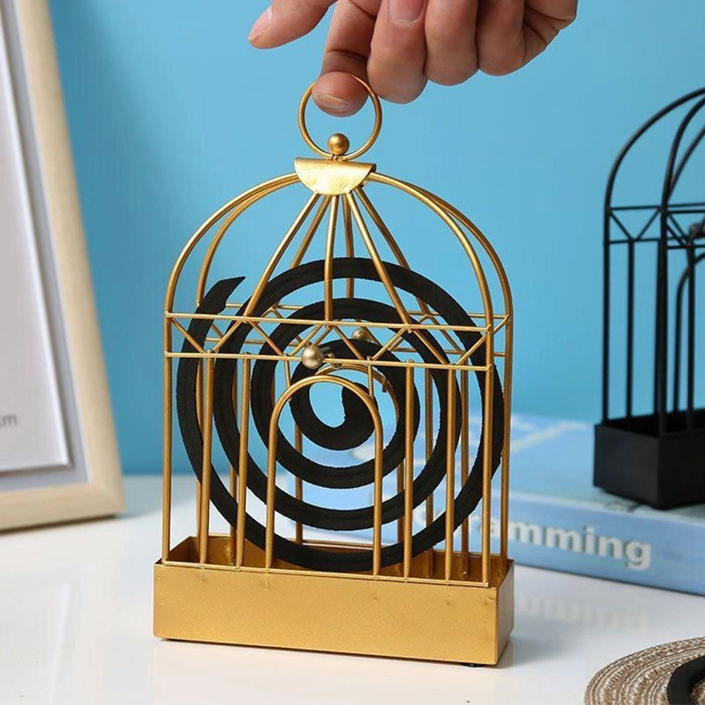 Trade Shop - Supporto A Spirale Per Zanzare Porta Bobine Contenitore Portatile Con Manico Casa Esterno -