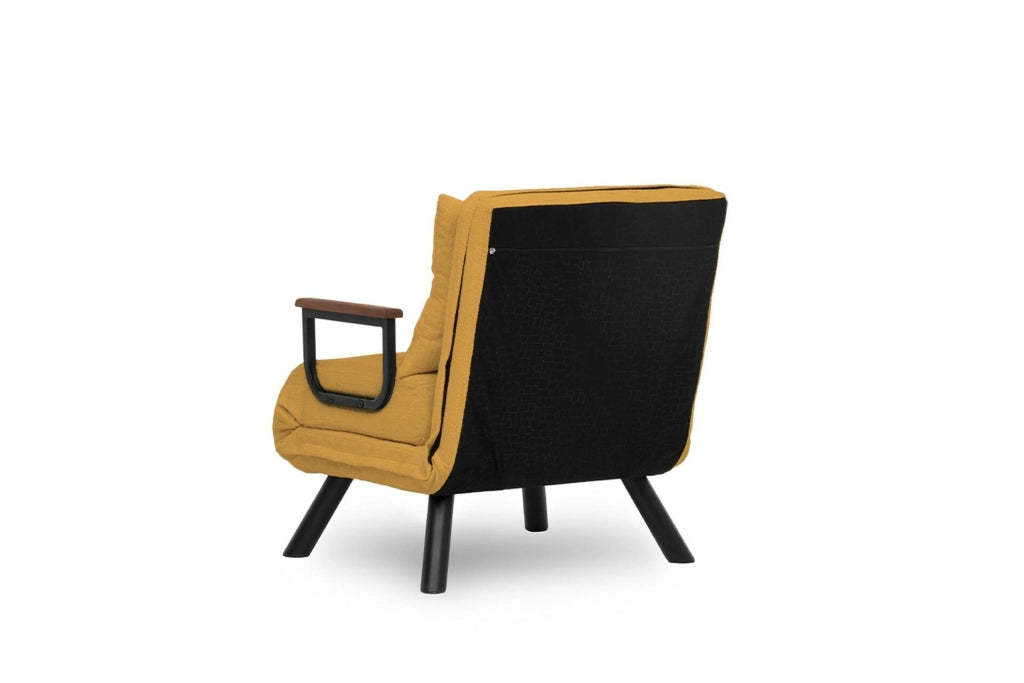 Poltroncina Keoni, Poltrona Reclinabile, 60x78x78h cm Giallo